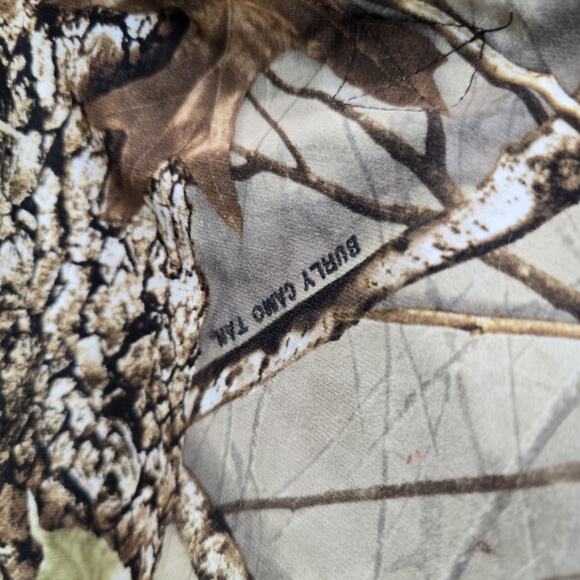 WFS Vest Mens XL Camo Burly Camo Tan Woodland Element Hunting Game Bag Mesh - Picture 10 of 11